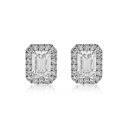 Diamond Earrings 2.14 carats TW