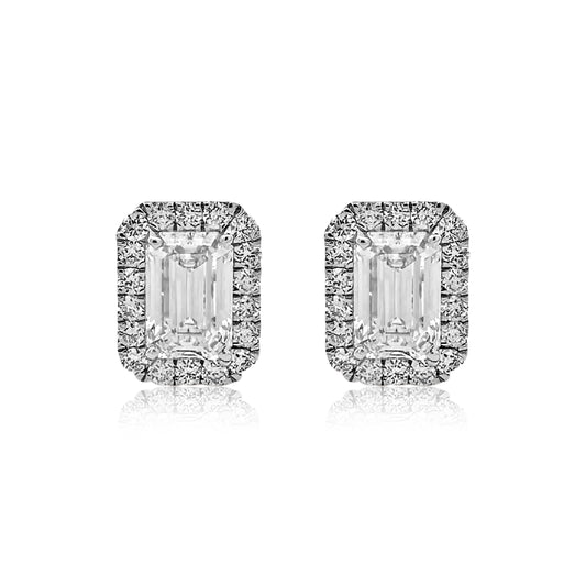 Diamond Earrings 2.14 carats TW