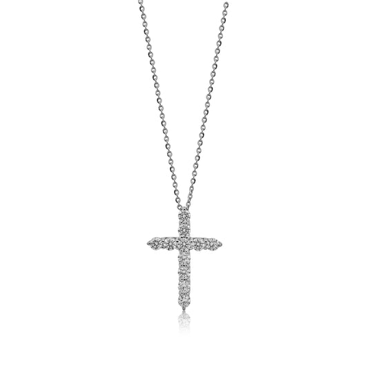 1.07 ct TW Diamond Cross Pendant