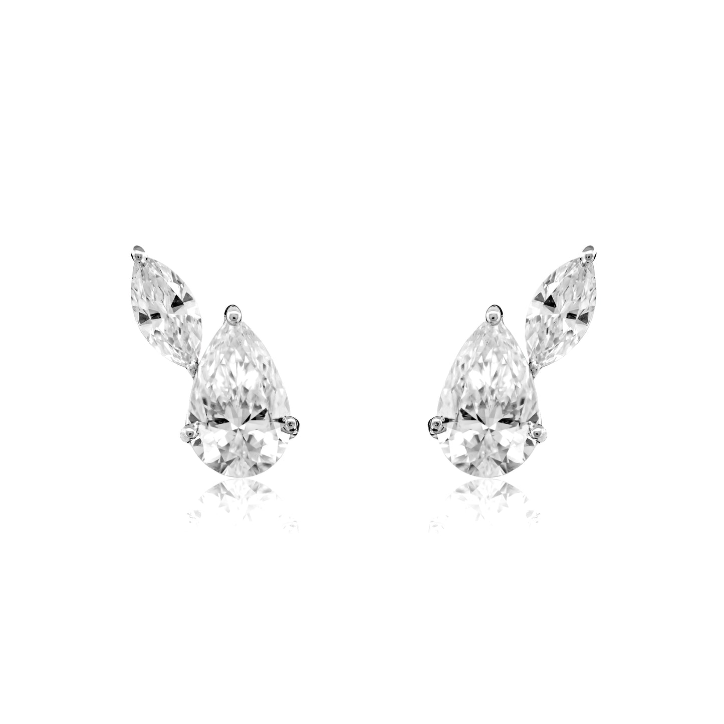 Diamond Earrings 2.59cts TW