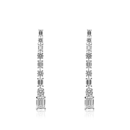 Diamond Earrings 4.85cts TW