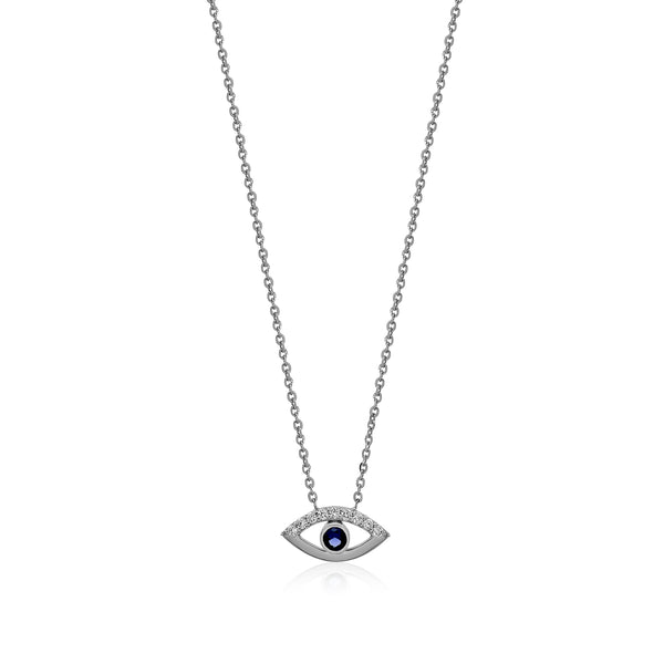 Evil Eye Pendant 0.10 carats TW