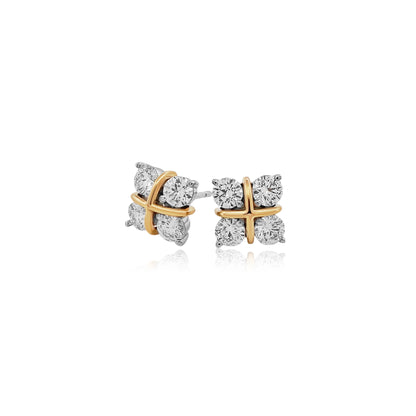 Diamond Earrings Tops 1.63 carats TW