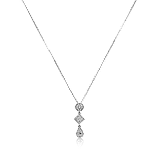 3 stone Diamond Pendant 1.15cts TW