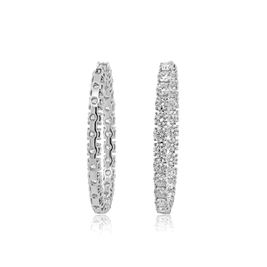 Diamond Earrings 13.10cts TW