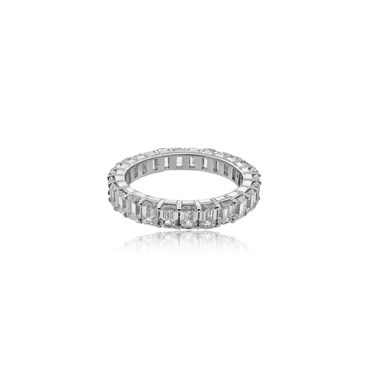 Emerald Cut Eternity Ring 2.78 carats TW