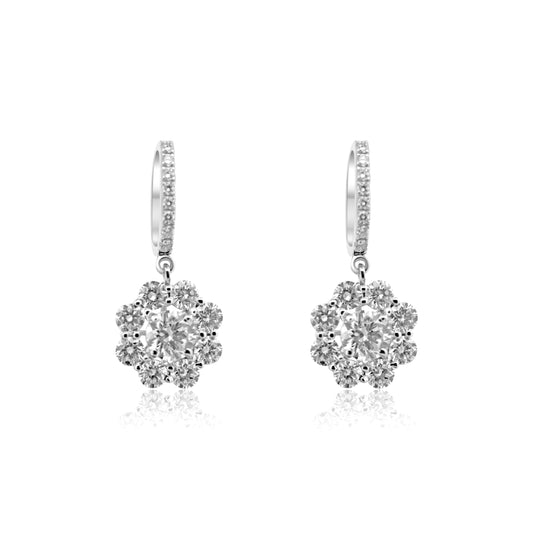 Diamond Earrings 2.67cts TW