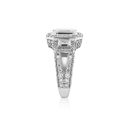 Diamond Ring 3.48cts TW