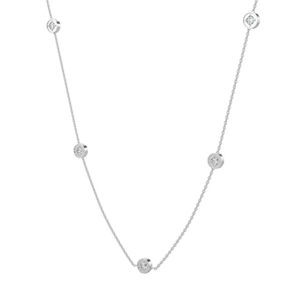 Halo style Diamond Chain 0.55 cts TW