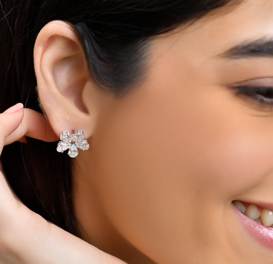 Diamond Earrings Tops 4.40 carats TW