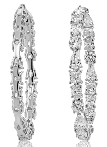 Diamond Earrings 5.96 cts TW