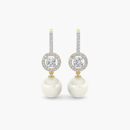 Diamond Earrings 1.9 cts TW 18k Gold