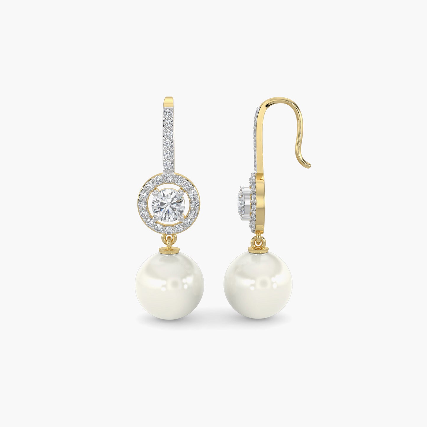 Diamond Earrings 1.9 cts TW 18k Gold