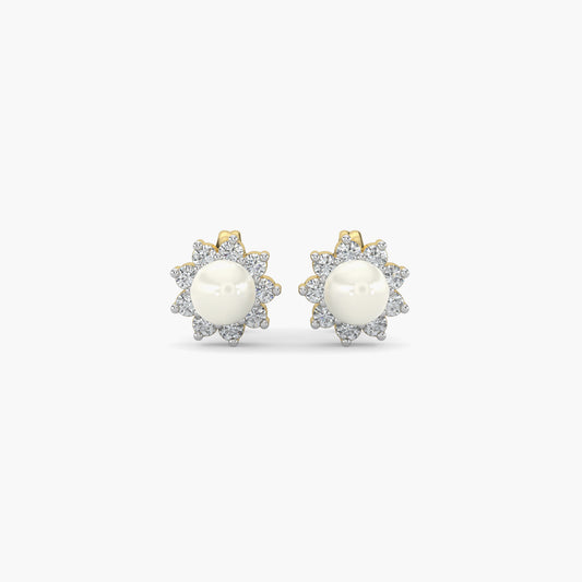 Diamond Earrings 0.45 cts TW 18k Gold