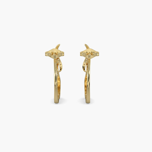 Diamond Earrings 0.1 cts TW 18k Gold