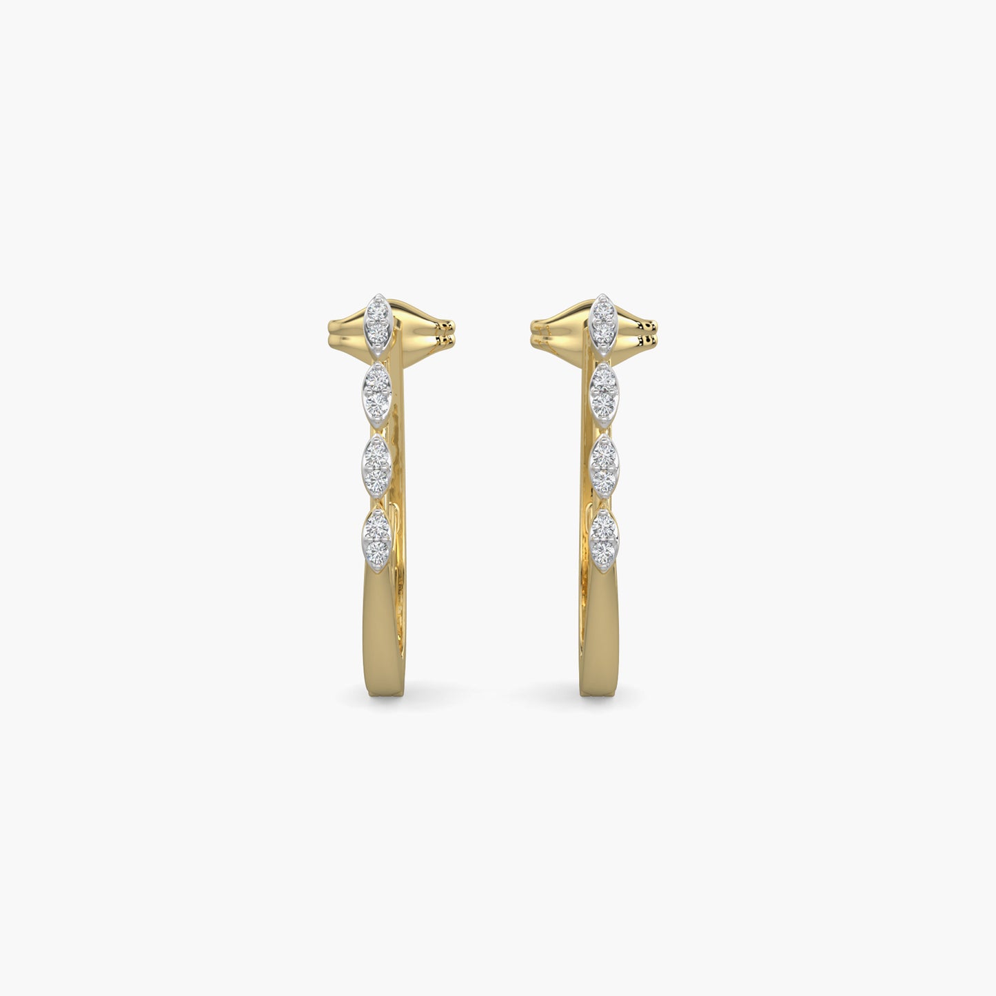 Diamond Earrings 0.08 cts TW 18k Gold