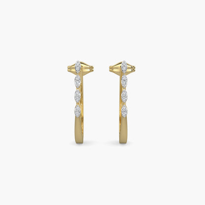 Diamond Earrings 0.08 cts TW 18k Gold