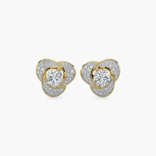 Diamond Earrings 1.32 cts TW 18k Gold