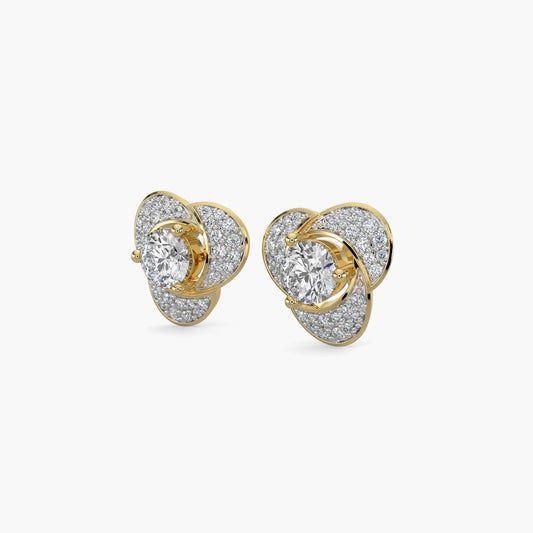 Diamond Earrings 1.32 cts TW 18k Gold