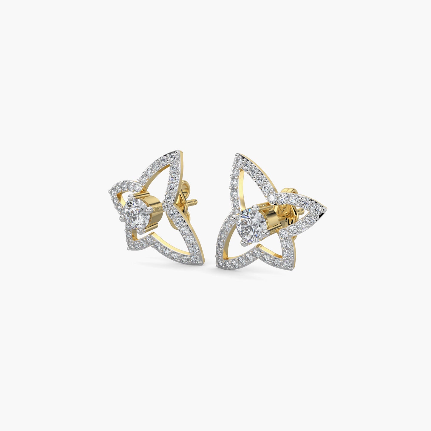 Diamond Earrings 0.3 cts TW 18k Gold