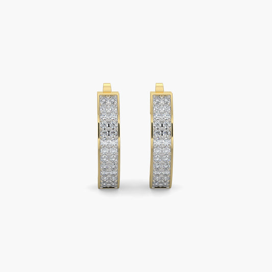 Diamond Earrings 0.55 cts TW 18k Gold