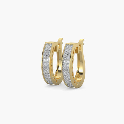 Diamond Earrings 0.55 cts TW 18k Gold