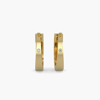 Diamond Earrings 0.55 cts TW 18k Gold