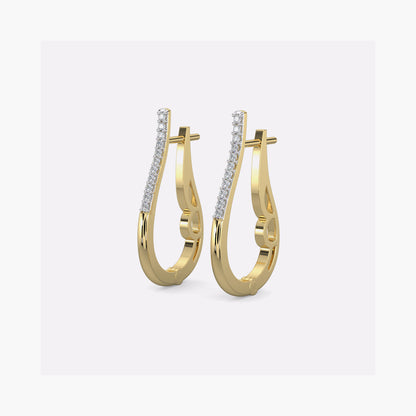 Diamond Earrings 0.1 cts TW 18k Gold