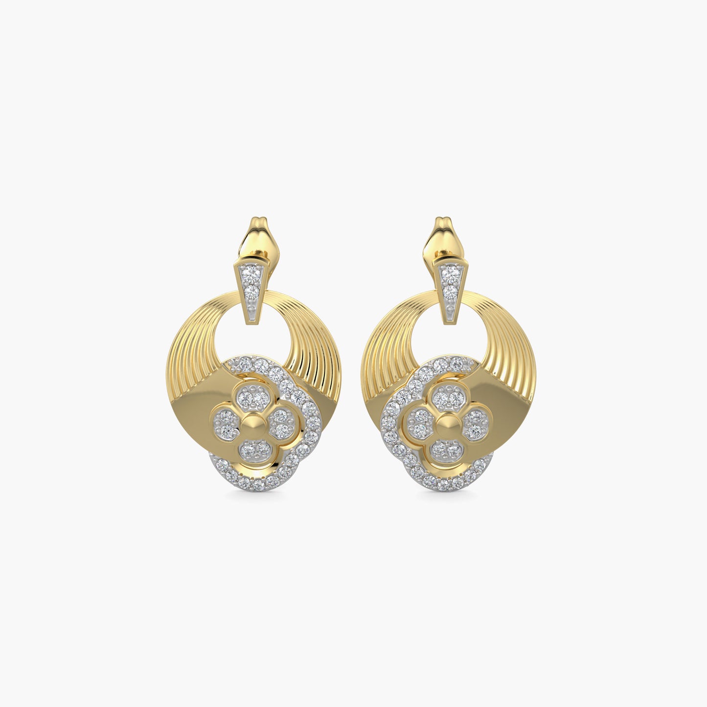 Diamond Earrings 0.39 cts TW 18k Gold