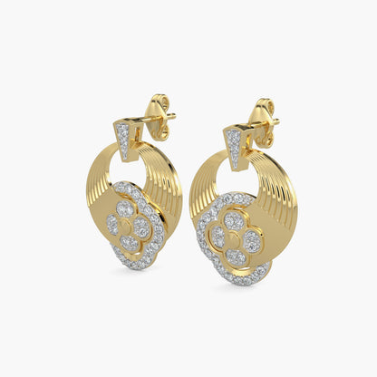 Diamond Earrings 0.39 cts TW 18k Gold