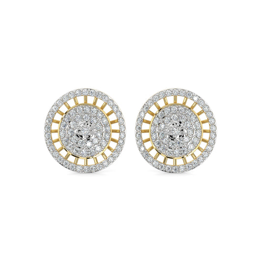 Diamond Earrings 1.3 cts TW 18k Gold