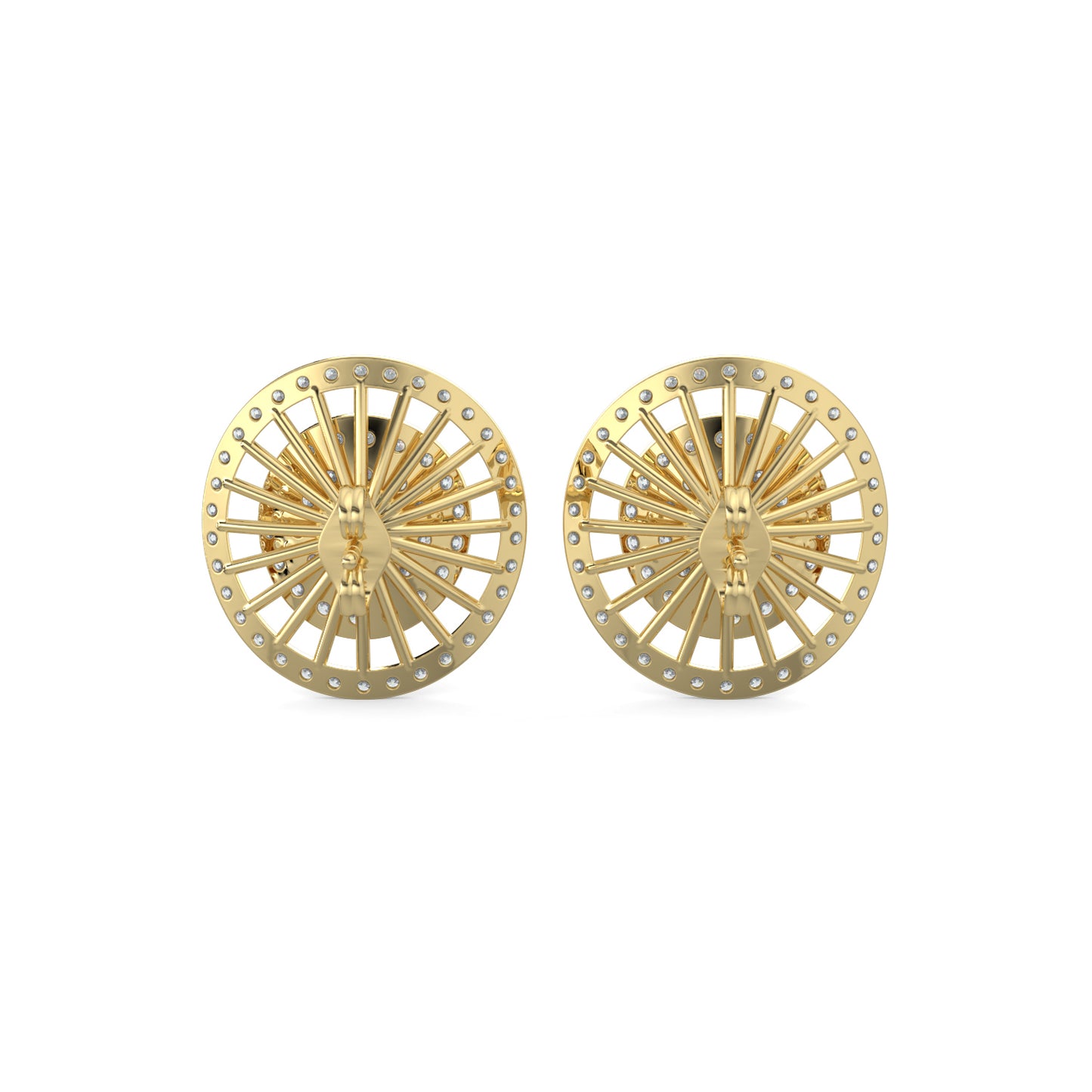 Diamond Earrings 1.3 cts TW 18k Gold