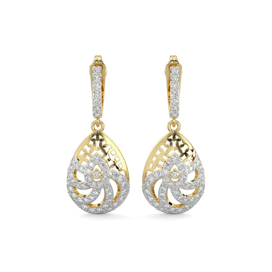 Diamond Earrings 0.83 cts TW 18k Gold