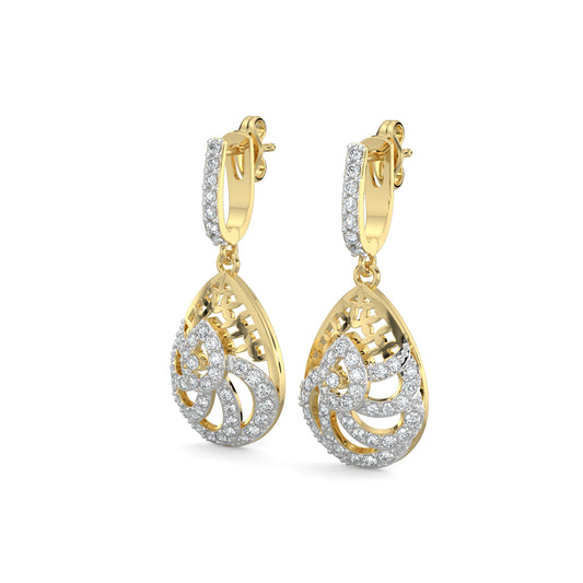 Diamond Earrings 0.83 cts TW 18k Gold