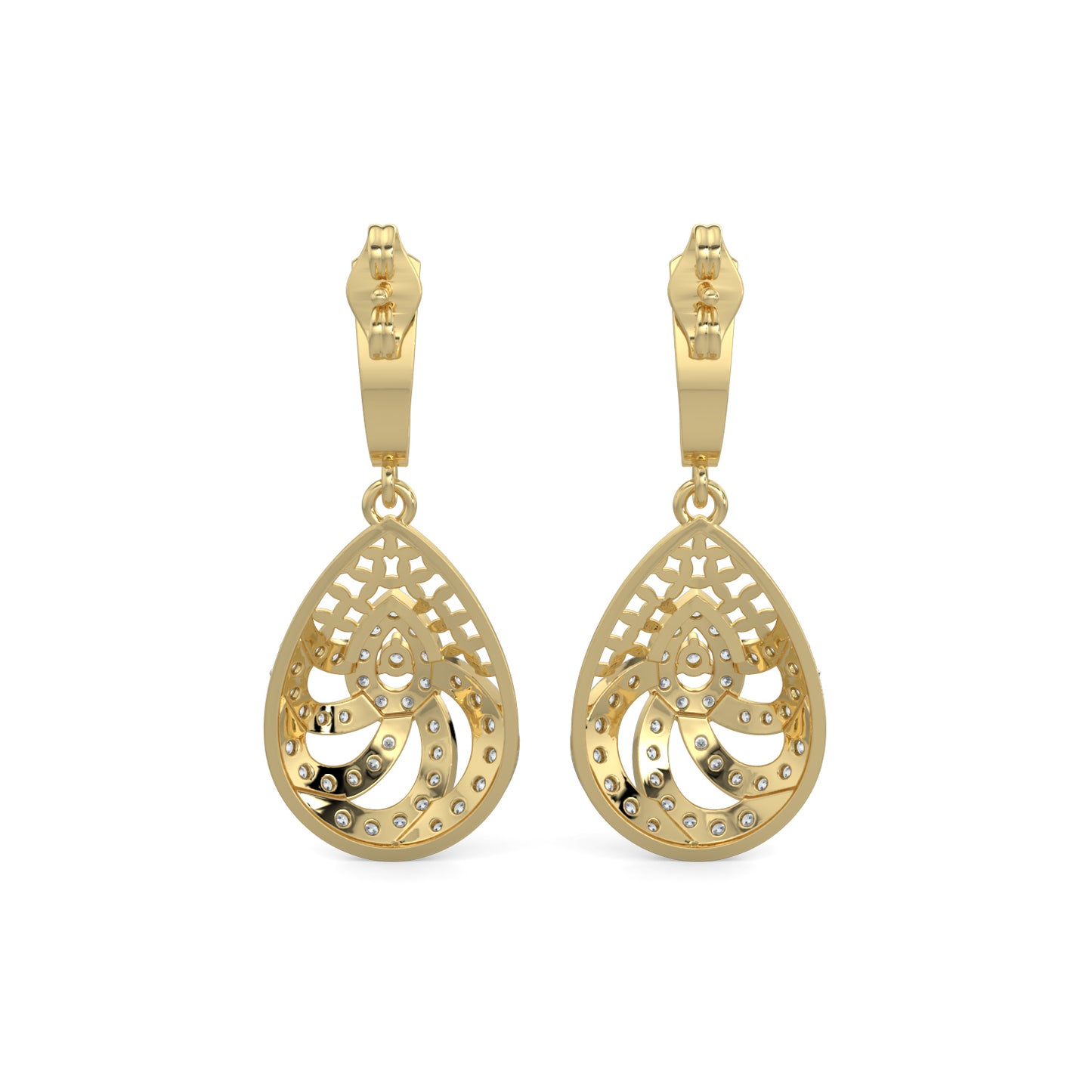 Diamond Earrings 0.83 cts TW 18k Gold