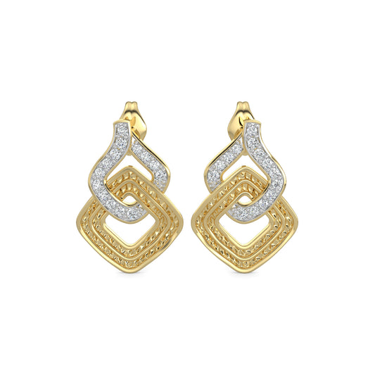 Diamond Earrings 0.19 cts TW 18k Gold