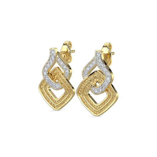 Diamond Earrings 0.19 cts TW 18k Gold