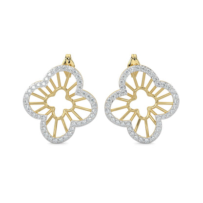 Diamond Earrings 0.82 cts TW 18k Gold