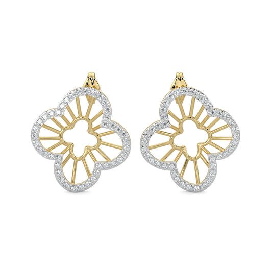 Diamond Earrings 0.82 cts TW 18k Gold