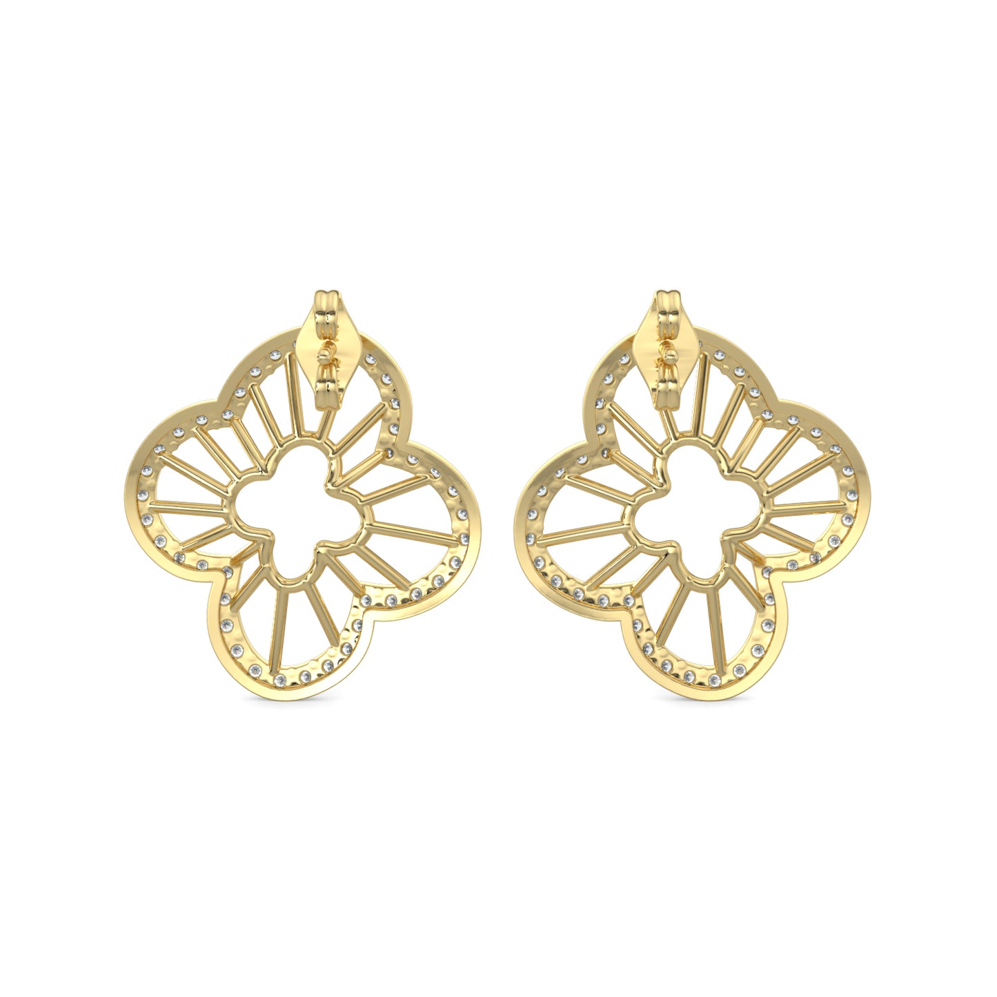 Diamond Earrings 0.82 cts TW 18k Gold