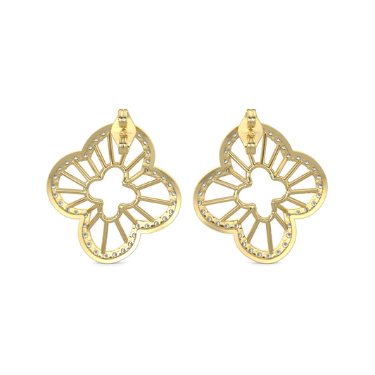 Diamond Earrings 0.82 cts TW 18k Gold