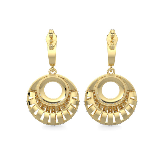 Diamond Earrings 0.89 cts TW 18k Gold