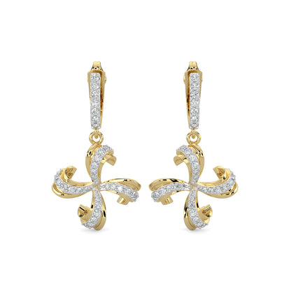 Diamond Earrings 0.69 cts TW 18k Gold