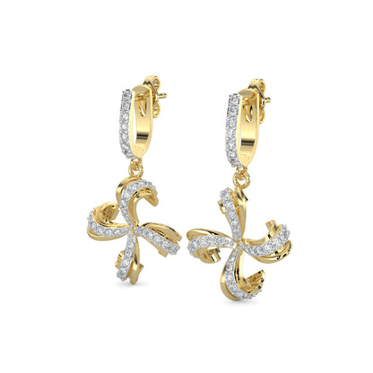 Diamond Earrings 0.69 cts TW 18k Gold