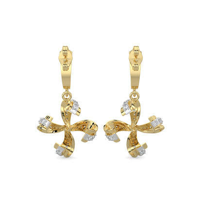 Diamond Earrings 0.69 cts TW 18k Gold