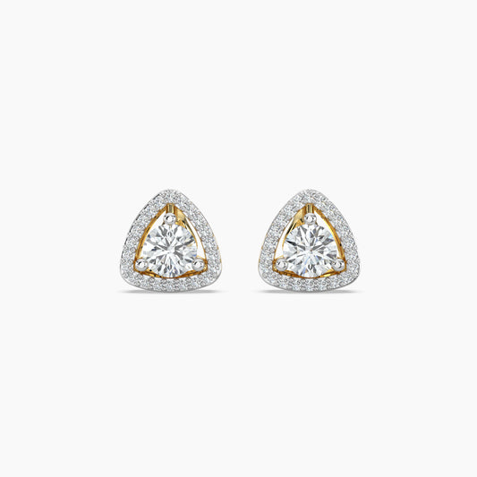 Diamond Earrings 0.89 Cts TW