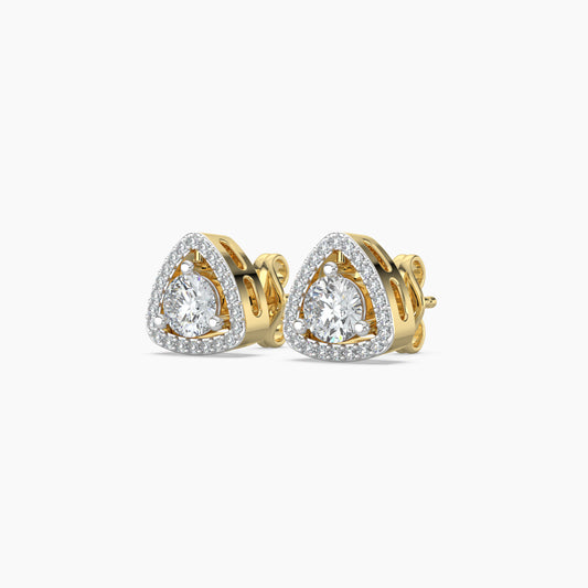 Diamond Earrings 0.89 Cts TW