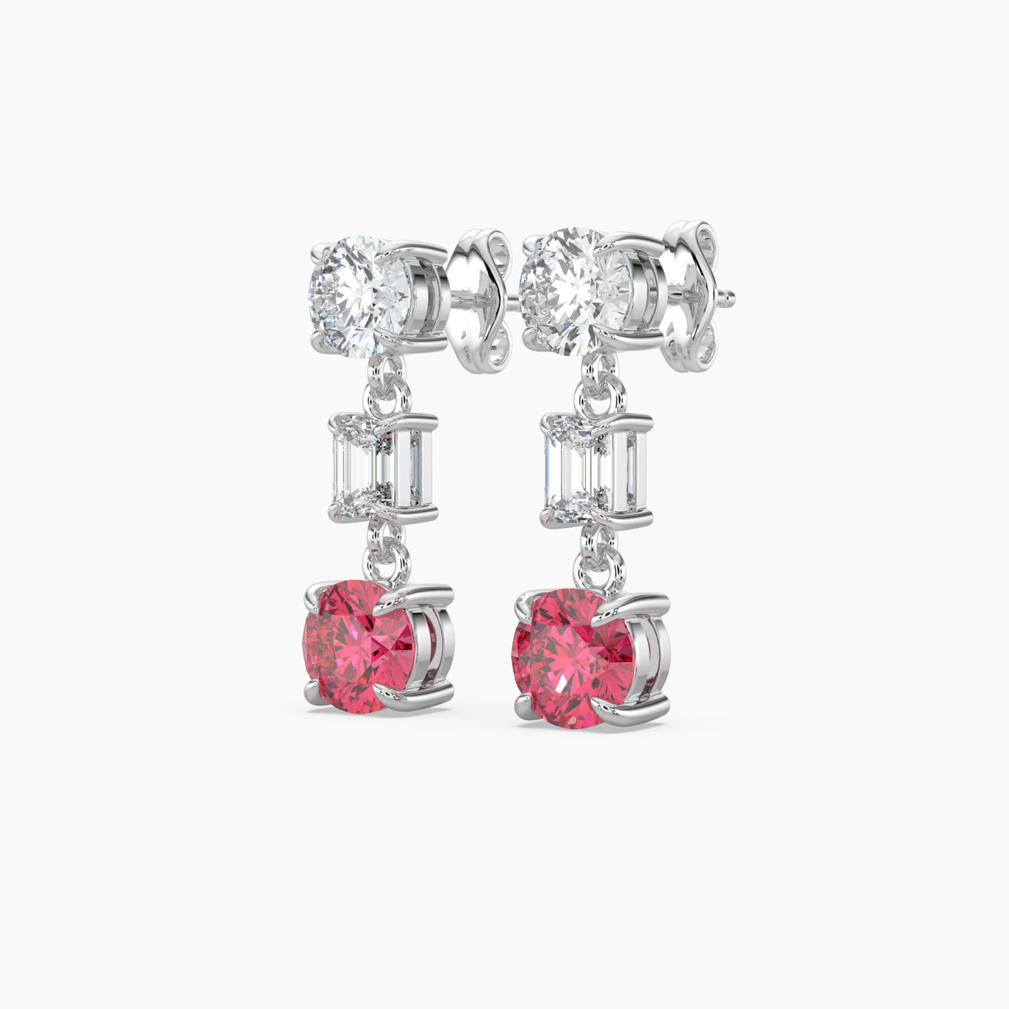 Diamond Earrings 1.04 Cts TW