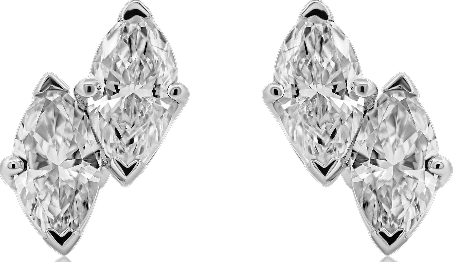 Diamond  Earrings 1.97 cts TW