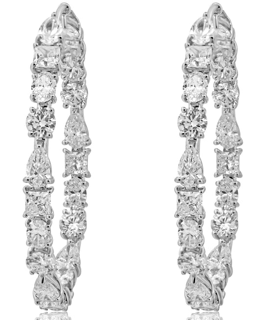 Diamond Earrings 5.96 cts TW